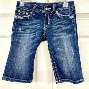 Miss Me Bermuda shorts, size 27, Preowned